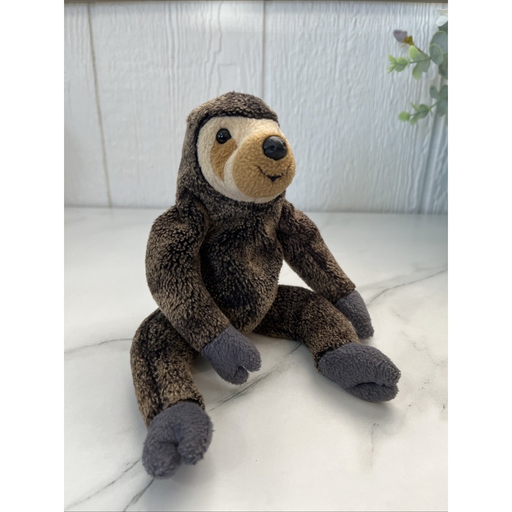 Ty Beanie Baby Slowpoke the Sloth Brown Mottled Plush Stuffed Animal 1999 4267